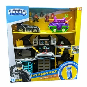 NEW Fisher Price Imaginext DC SUPER FRIENDS BATCAVE GIFT SET Batman Robin Joker - Picture 1 of 8
