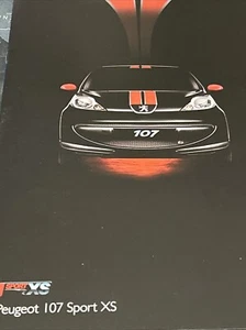 Peugeot 107 Sport XS Models Car Sales Info Brochure Frameable 2007 - Picture 1 of 3