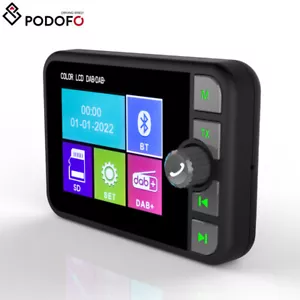 2.4" Auto DAB/DAB+ Autoradio Adapter Bluetooth Wireless FM Transmitter EmpfäNger - Bild 1 von 10