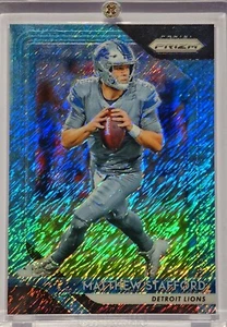 Panini Prizm Matthew Stafford 2018 Detroit Lions Blue Shimmer Prizm 6/9 - Imagen 1 de 2
