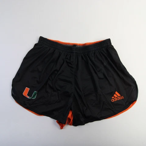 Miami Hurricanes adidas Running Short Men's Black/Orange New Cover