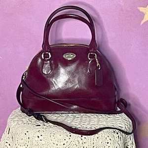Coach Cora Domed Satchel Sherry Pebbled Crossbody Orig 395 $ F36949 - Bild 1 von 17