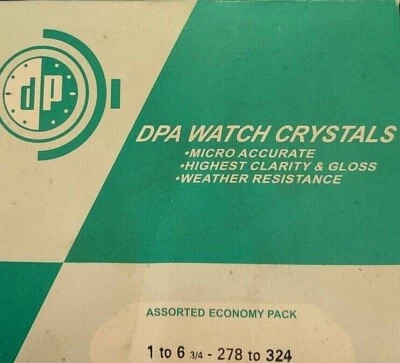 Reloj redondo de plástico abovedado cristal selecciona tus tamaños 26,2 mm a 32,8 mm (más tamaños) Foto 1 de 4