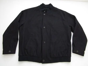 Mens 58 Bugatti Wool Cashmere full zip bomber jacket navy blue - Picture 1 of 9