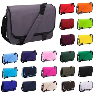 Messenger Bag Akten Dokumenten College Schulter Tasche Umhängetasche BagBase - Bild 1 von 11