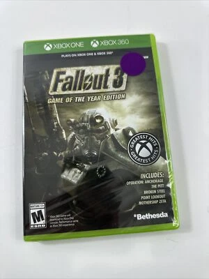 Fallout 3 Game of the Year Edition - Microsoft Xbox 360/Xbox ONE NEW/SEALED - Image 1 of 4