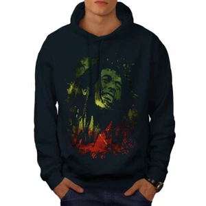 Wellcoda Legend Man Rasta 420 Rasta Herren Hoodie - Bild 1 von 14