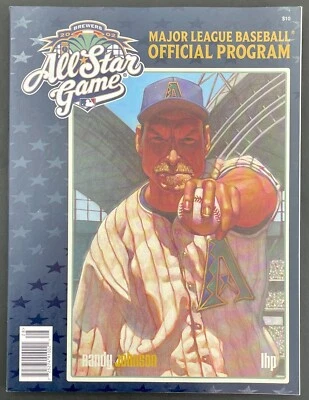 2002 MLB All Star Game Program - Randy Johnson - Image 1 of 2