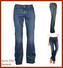 levi's 524 jeans levis donna vita bassa elasticizzati zampa bootcut w27 w28 w30