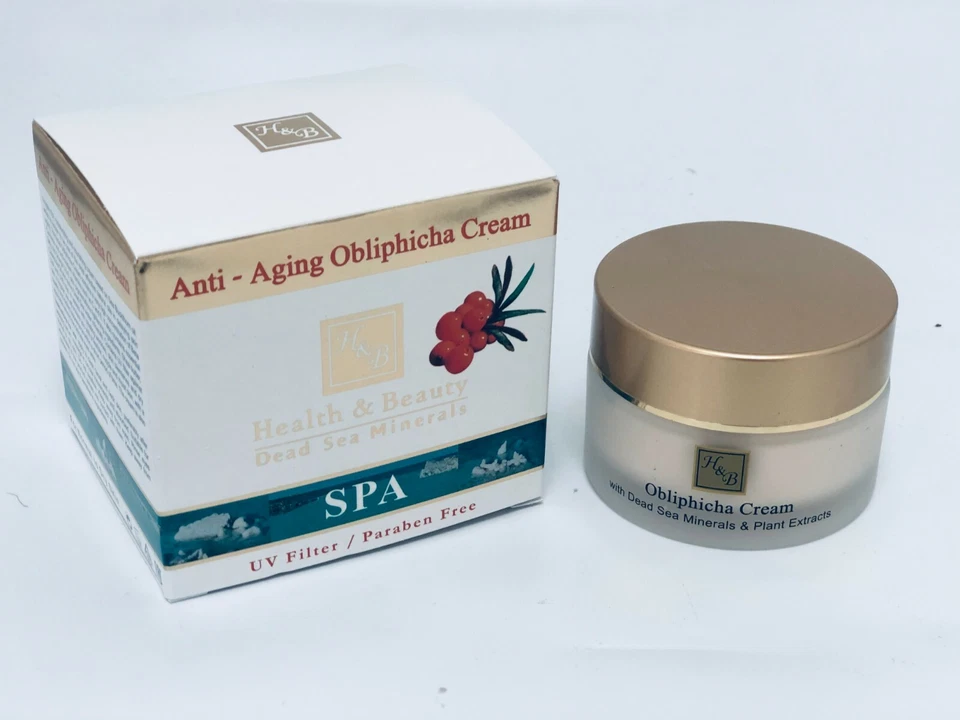 H&b Dead Sea Minerals Anti Aging Obliphicha Facial Cream 50ml Spf-20