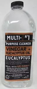Lux Clean Co No 1 Vinegar & Eucalyptus Oil Multi Purpose Cleaner REFILL 64 oz - Picture 1 of 2