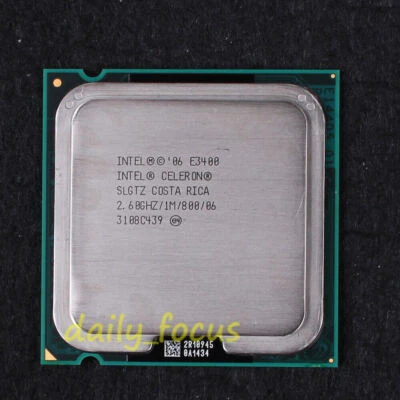 Intel Celeron E3400 SLGTZ 2.6 GHz AT80571RG0641ML CPU Processor LGA 775 800 MHz - Image 1 of 2