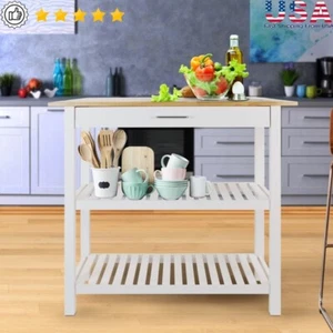 Towel Rack Kitchen Island Storage Drawer Solid Wood Stainless Steel Handle New - Picture 1 of 6
