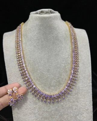 Conjunto de joyas de collar de novia largo Kundan indio Bollywood / regalos para mujer Foto 1 de 4