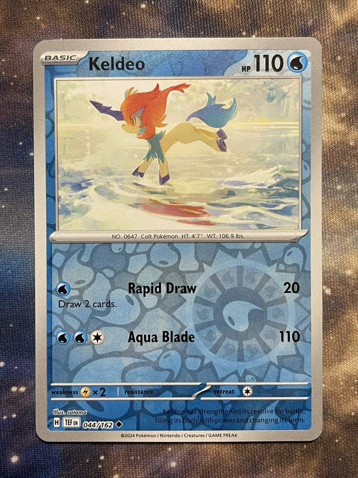 Pokémon TCG Keldeo SV05: Temporal Forces 044/162 Reverse Holo Uncommon - Image 1 of 1