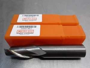 2 NEW! Micro100 16mm Carbide Endmill 2FL 35mmLOC EMSM-160-2 - Bild 1 von 3