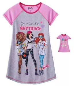 BARBIE Camicia da notte bambina (4/5) bambola abbinata camicia da notte "SI PUÒ ESSERE QUALSIASI COSA" $36 - Foto 1 di 1