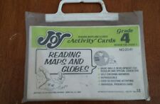 Vtg Sweet (1977) JOY Reading Maps & Globes Grade 4 Activity Cards Complete Set