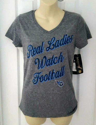 Tennessee Titans Womens Juniors T Shirt Medium 7/9 Real Ladies Watch Football Cover