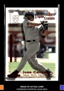 2001 Fleer Triple Crown #61 Jose Canseco Red /252 New York Yankees - Picture 1 of 2