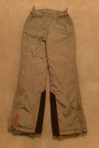 Prada Sport Gore-Tex Pantaloni Sci Nylon Neve Tecnici Oro Rosso Tab Logo Vintage 40 - Foto 1 di 9