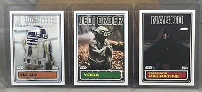 2023 TOPPS Throwback Thursday Star Wars Set 47 139 140 141 R2-D2 YODA PALPATINE Foto 1 de 2