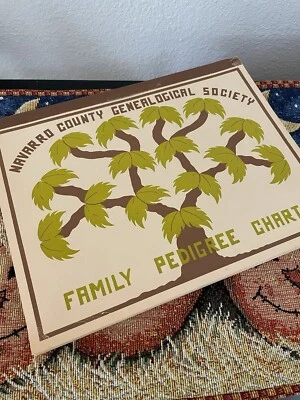 NAVARRO COUNTY Genealogical Society Family Pedigree Chart TPB #59/500 LTD Copies - Image 1 of 4