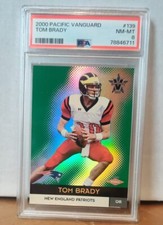 Tom Brady 2000 Pacific Vanguard #139 /762 PSA 8 NM-MT ROOKIE RC "LOOKS BETTER"