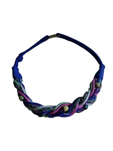 Vintage 1980's Women's Multicolor WOVEN ROPE Belt Unbranded Size 32" - Picture 1 of 6