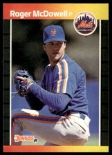 1989 Donruss Baseball Card Roger McDowell New York Mets #265