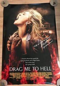 Original 2009 Drag Me To Hell Filmplakat signiert von Alison Lohman/kostenloser Versand - Bild 1 von 2