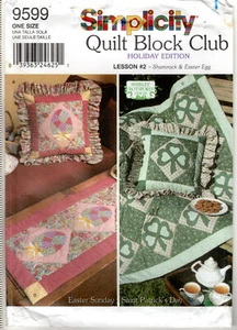 Lesson 2: Shamrock & Easter Egg SIMPICITY Quilt Block Club Holiday Edition #9599 - Picture 1 of 7