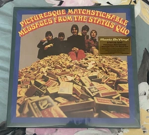 Status Quo - Picturesque Matchstickable Messages Numbered Turquoise Vinyl LP - Picture 1 of 1