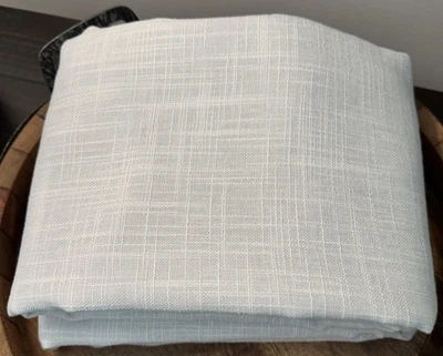 1 West Elm Kids Cross Weave BLACKOUT Curtain, Stone White, 48"x 84”sku#2842439 - Image 1 of 4