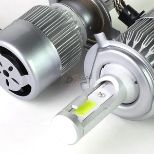 2x White LED H1 6000K 50000 Hours Life/ Replacement Headlight Bulbs +Cool Fan - Bild 1 von 7