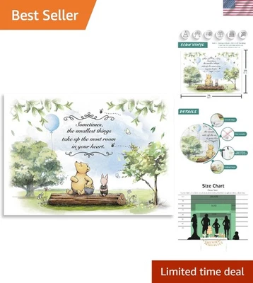 Charming Winnie Bear Backdrop 7x5ft - Perfect for Baby Showers and Photos - Image 1 of 4