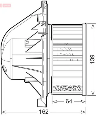Gebläse für Linkslenker DEA05011 DENSO - Bild 1 von 4