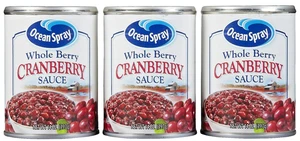 3x Ocean Spray Whole Berry Cranberry Sauce 397g- American - B.B 16SEP25 - Picture 1 of 8