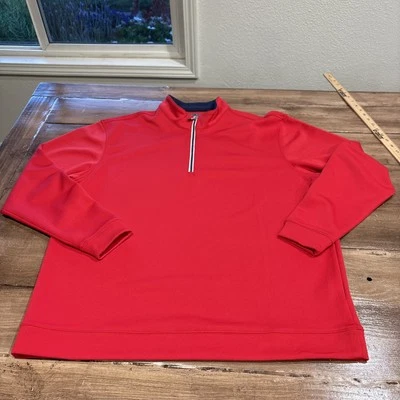 PEBBLE BEACH Men’s XLRed Performance 1/4 Zip Golf Pullover Cold Weather Comfy - Image 1 of 4