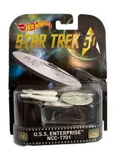 HOT WHEELS 1/64 DIECAST CAR ~ USS ENTERPIRSE NCC-1701 STAR TREK - Picture 1 of 3