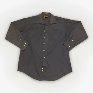 David Taylor Men's Button Down Shirt - Size 17 (34/35) - Blue - Long Sleeves - Picture 1 of 12