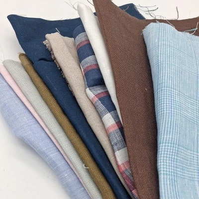 Scrap Bag 10 Pieces 100% Irish linen Crafting Fabric  SB2 - Image 1 of 4