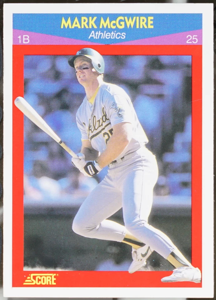 1990 Score Superstars Baseball Mark McGwire #25 EX - Image 1 of 1