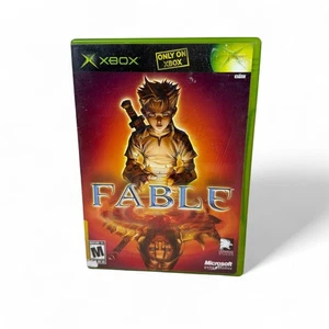 Fable 1 2004 Black Label Custodia Videogioco Microsoft Xbox Originale Manuale Completo - Foto 1 di 6