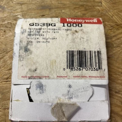 Subbase Honeywell para Termostato "REDONDO" Q539G 1000 Foto 1 de 2