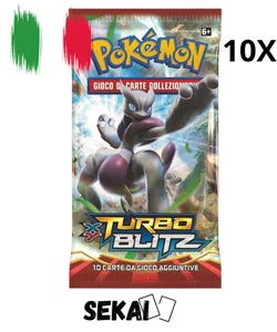 POKEMON XY TURBO BLITZ 10 BEUTEL SEALED ITALIENISCH - BOOSTER PAKETE ITA - Bild 1 von 1