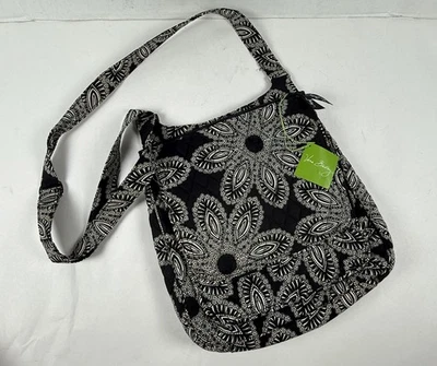 Bolso Bandolera Vera Bradley Mailbag Mujer Negro Blanco Ramo Nuevas Etiquetas Foto 1 de 4