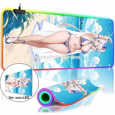 LED Backlit Anime Mouse Pad NIKKE Brid RGB Large Mouse mat Keyboard Desk Mat - Image 1 of 4