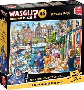 NEW Jumbo WASGIJ? Jigsaw Puzzle 1000 Pieces 1110100588 Moving Day! - Picture 1 of 2