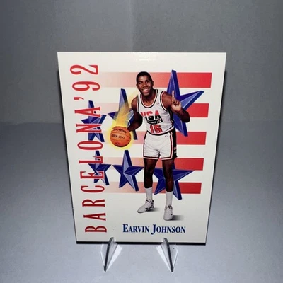 Earvin 'Magic' Johnson 1991-92 SkyBox Barcelona #533 USA - Image 1 of 2